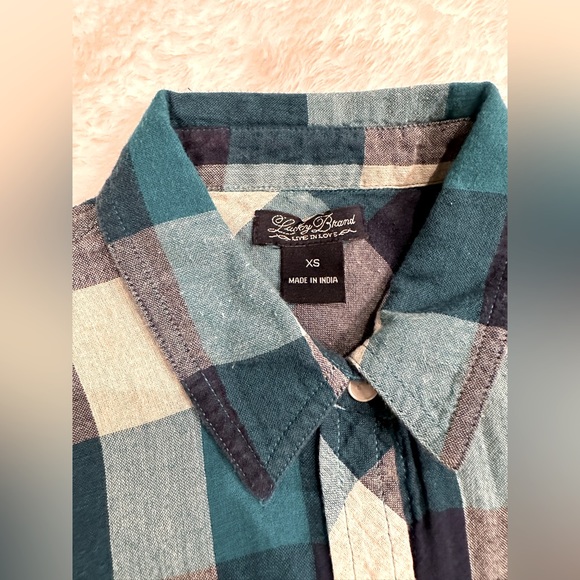 Lucky Brand Button Down Flannel Shirt - Picture 4 of 5